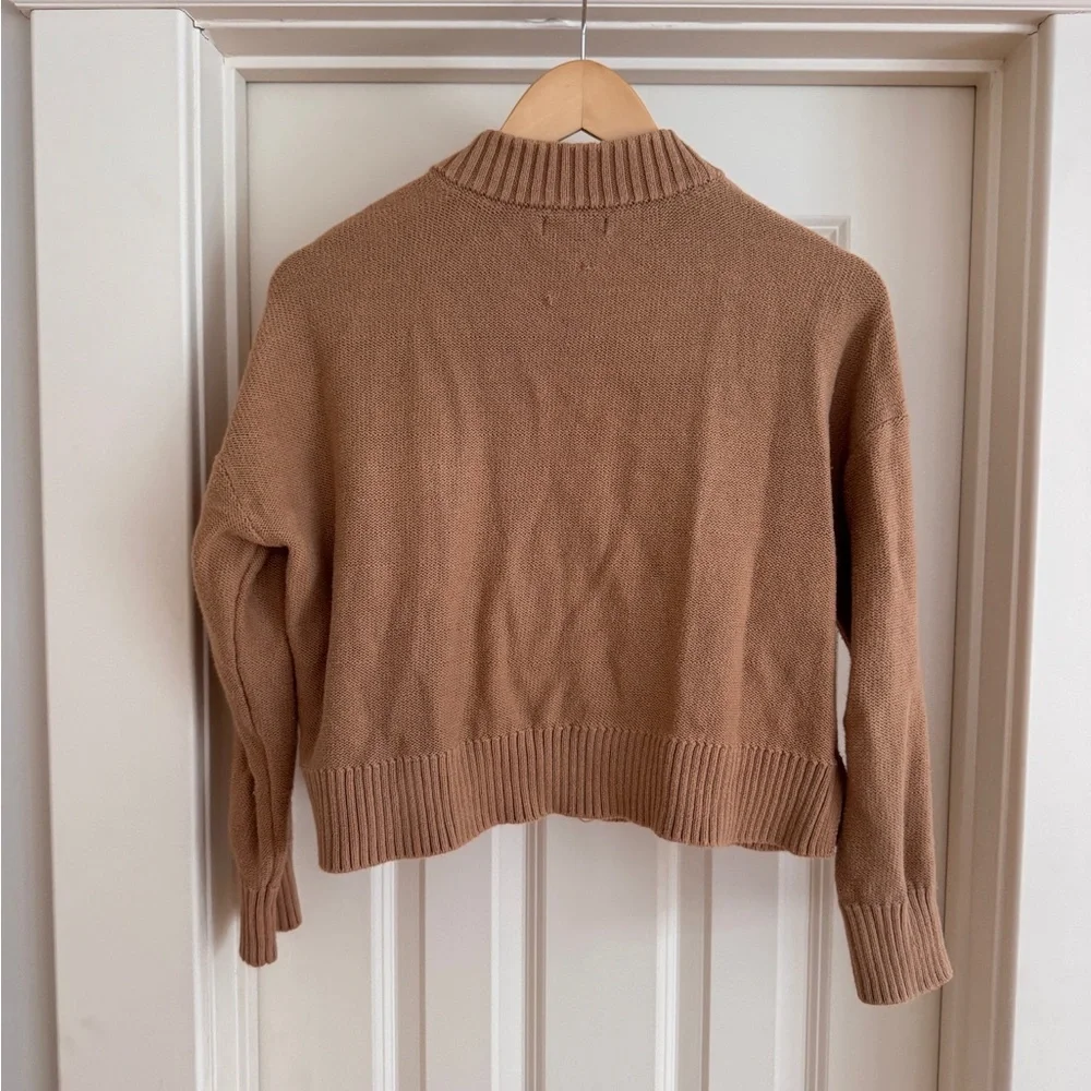 Quince Camel Button-Up Cardigan - Picture 3 of 3